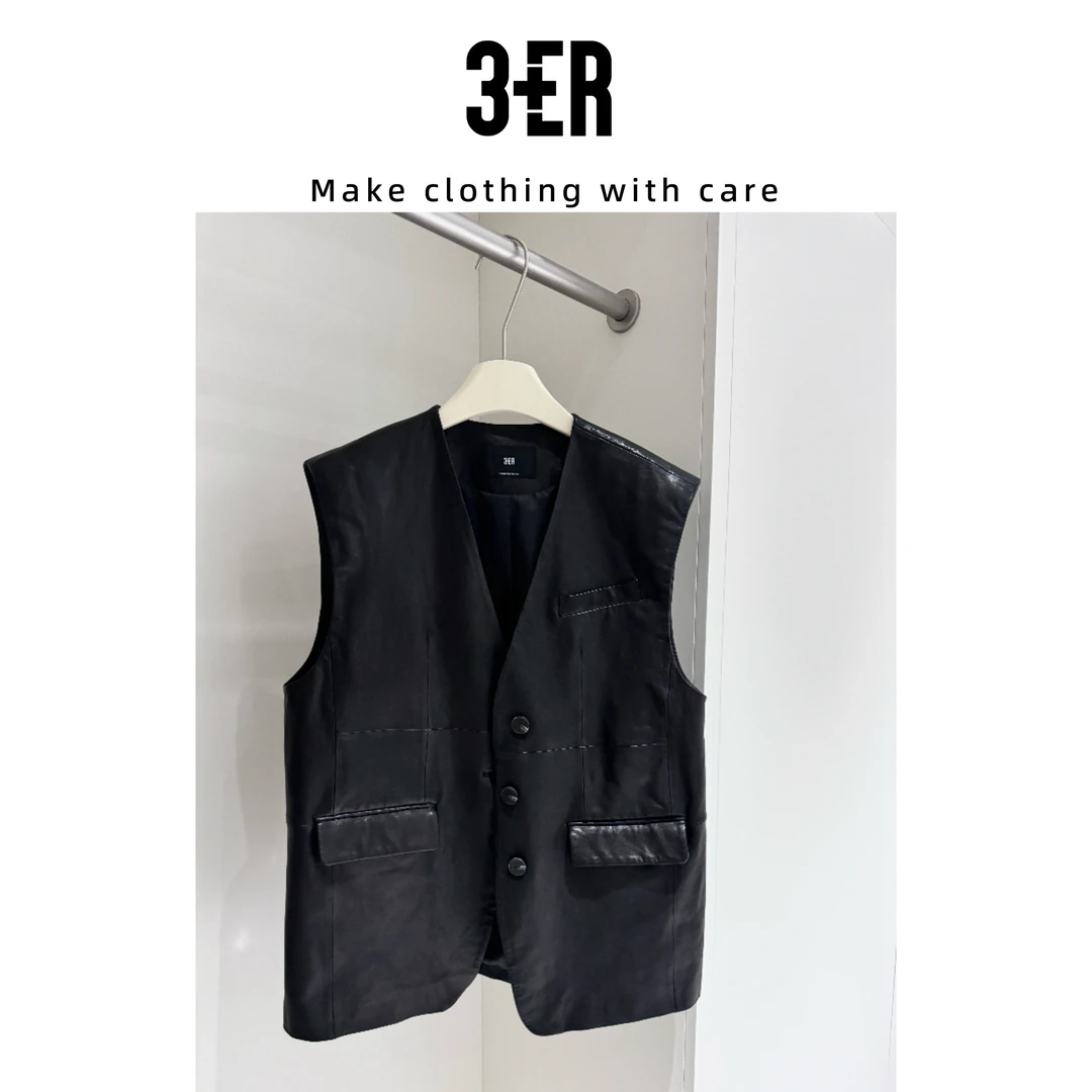 3ER/3ER【诠释经典】皮衣马甲 9037