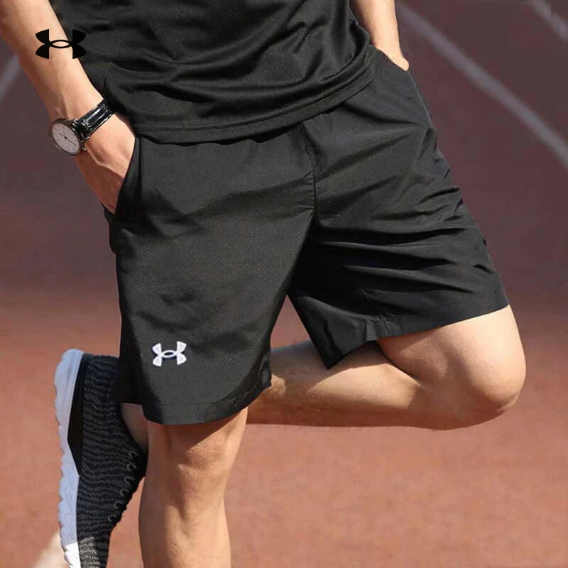 安德玛男透气运动户外健身休闲时尚潮流弹力舒适梭织短裤25-214