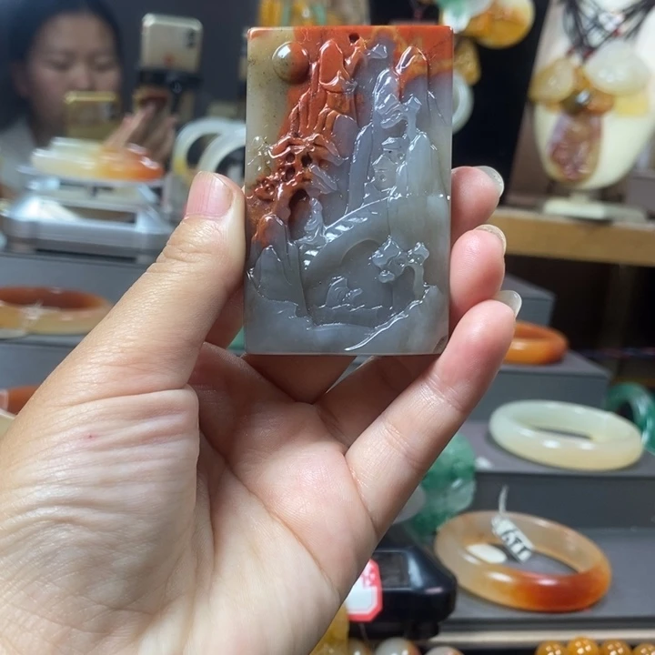 石英质玉（黄龙玉）未镶嵌手镯