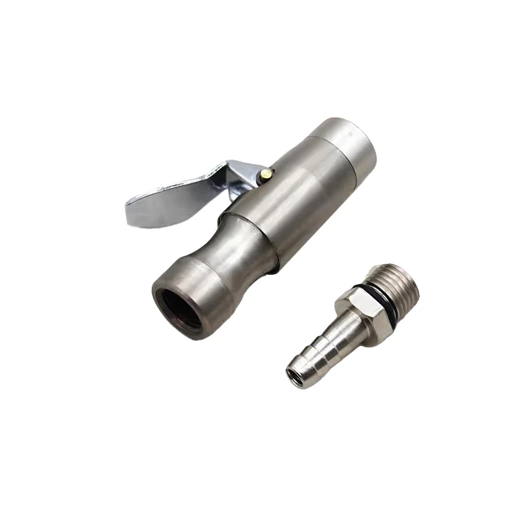 世平升级款轮胎充气工具自锁式充气夹头直接连接管子快接