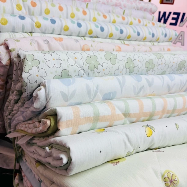 2.0x2.3米夏凉被被子休闲印花机洗纱凉感绒被