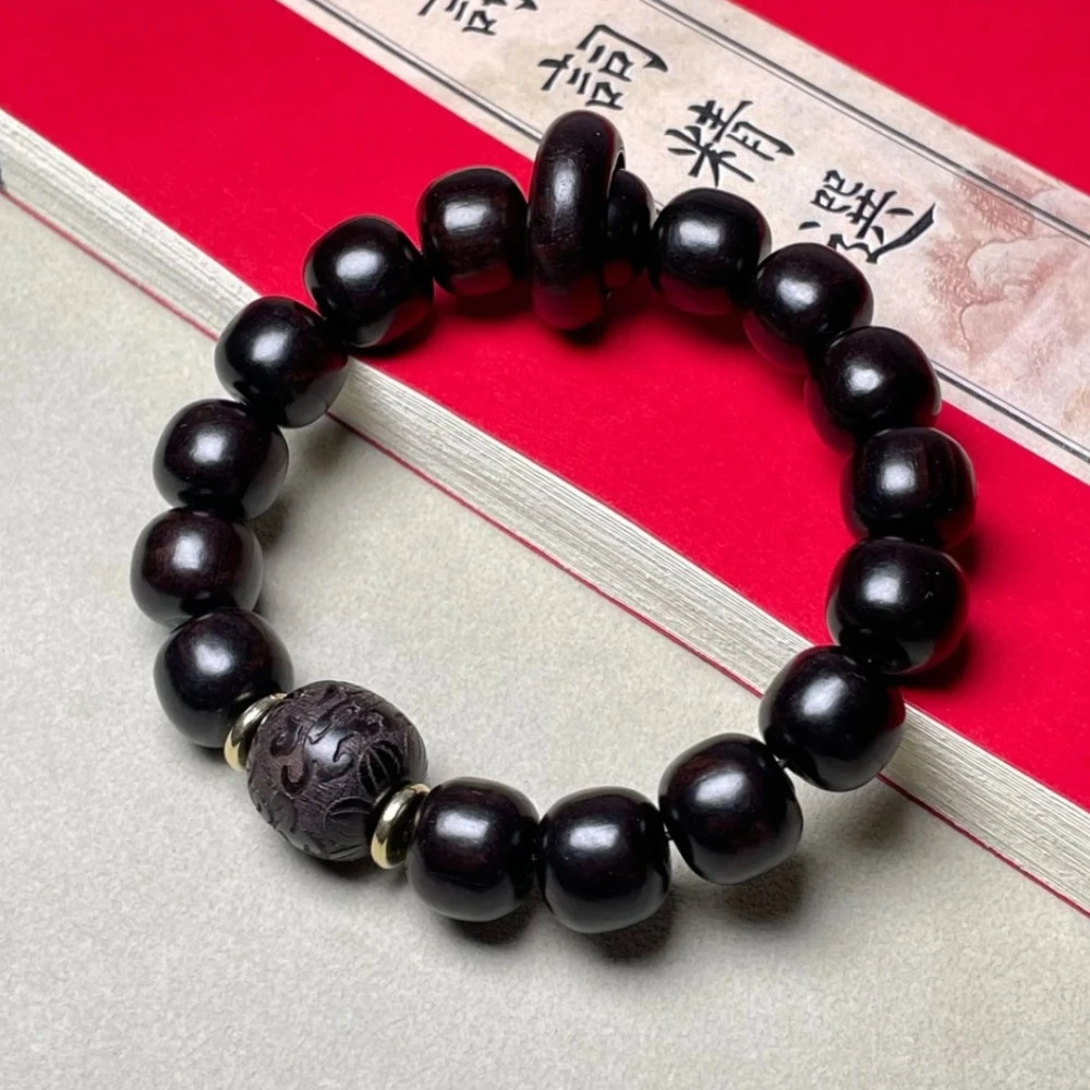 JD-32328小叶紫檀转珠手串无礼盒