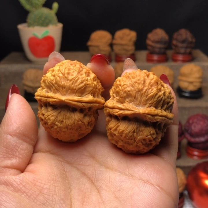 文玩核桃把件13芙蓉绣球