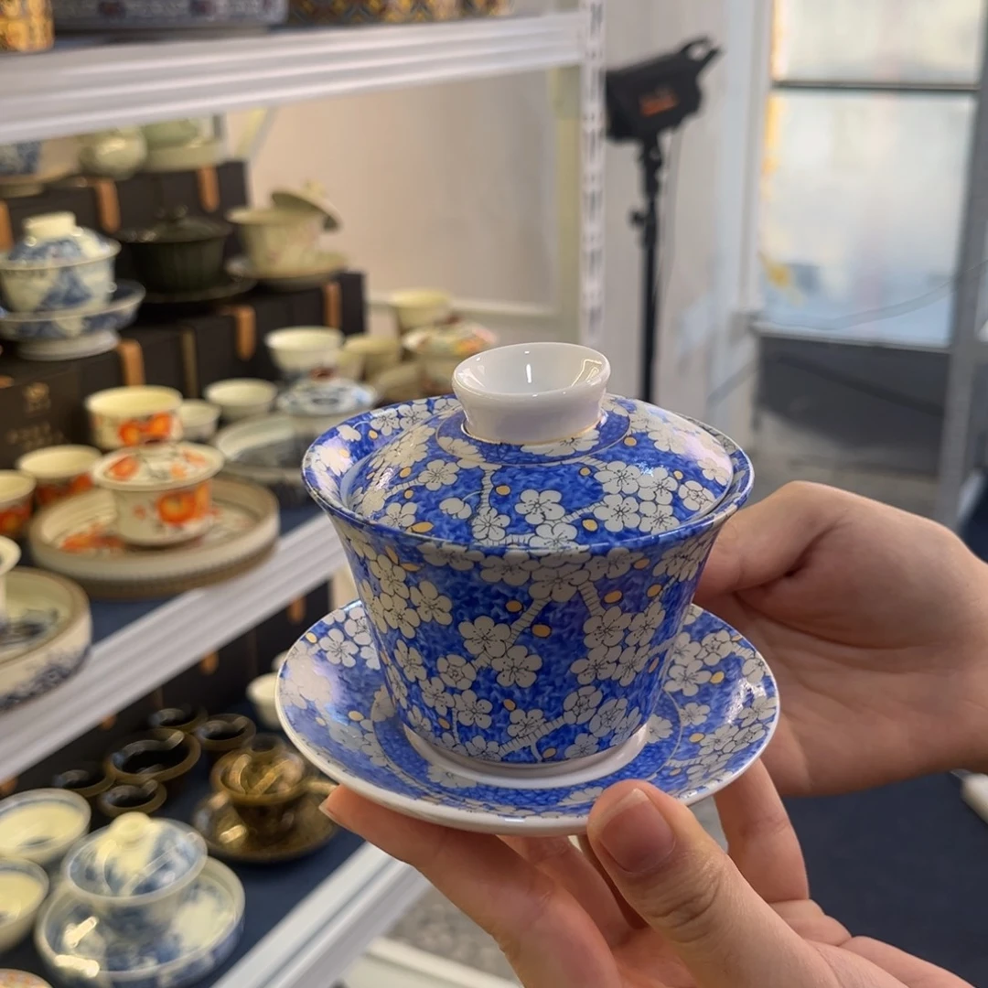 陶景德陶瓷盖碗茶具