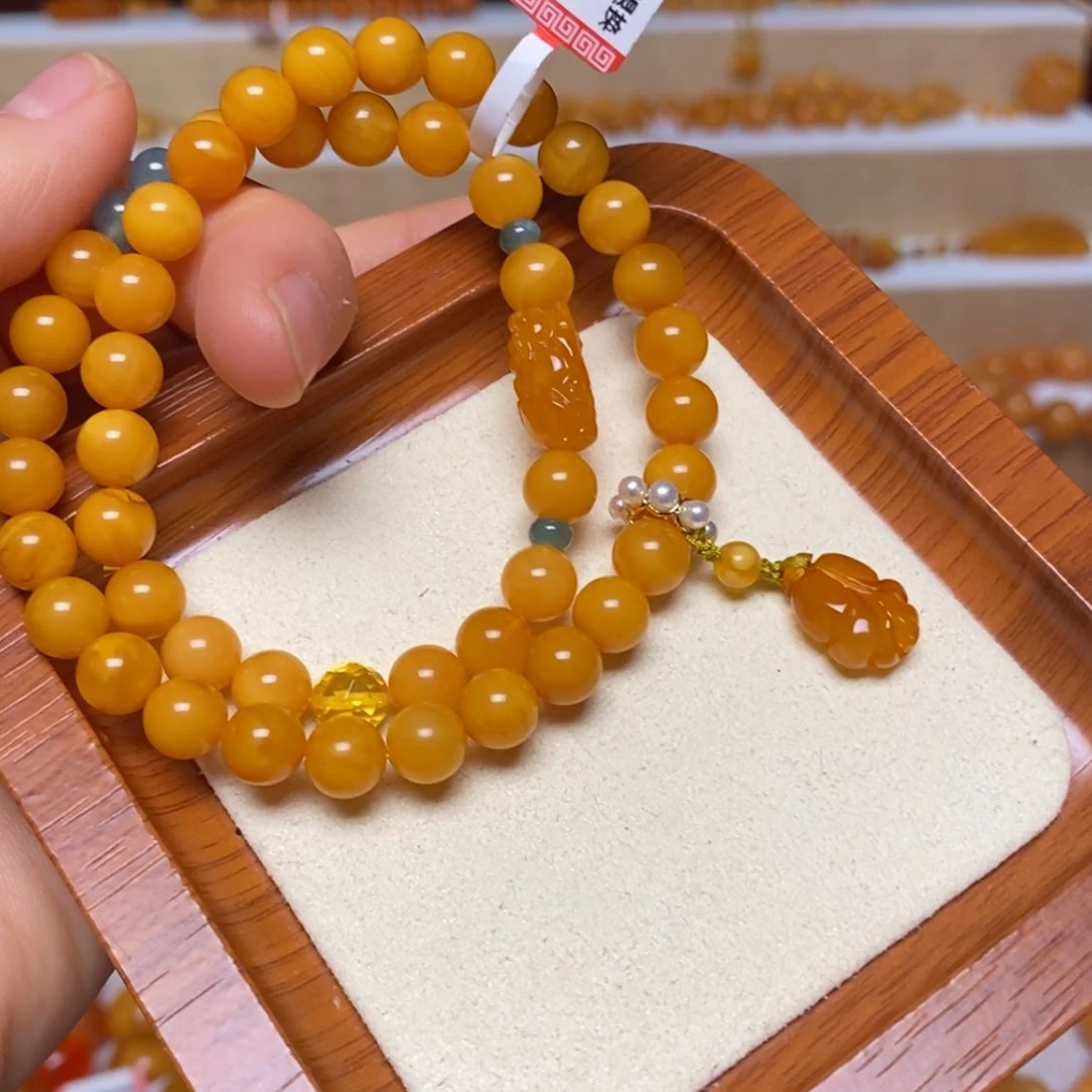 【闪购商品】未镶嵌蜜蜡手链手串