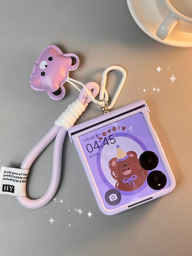 适用小米Mix Flip手机壳荣耀MagicVFlip壳膜一体硬壳手绳女款斜挎