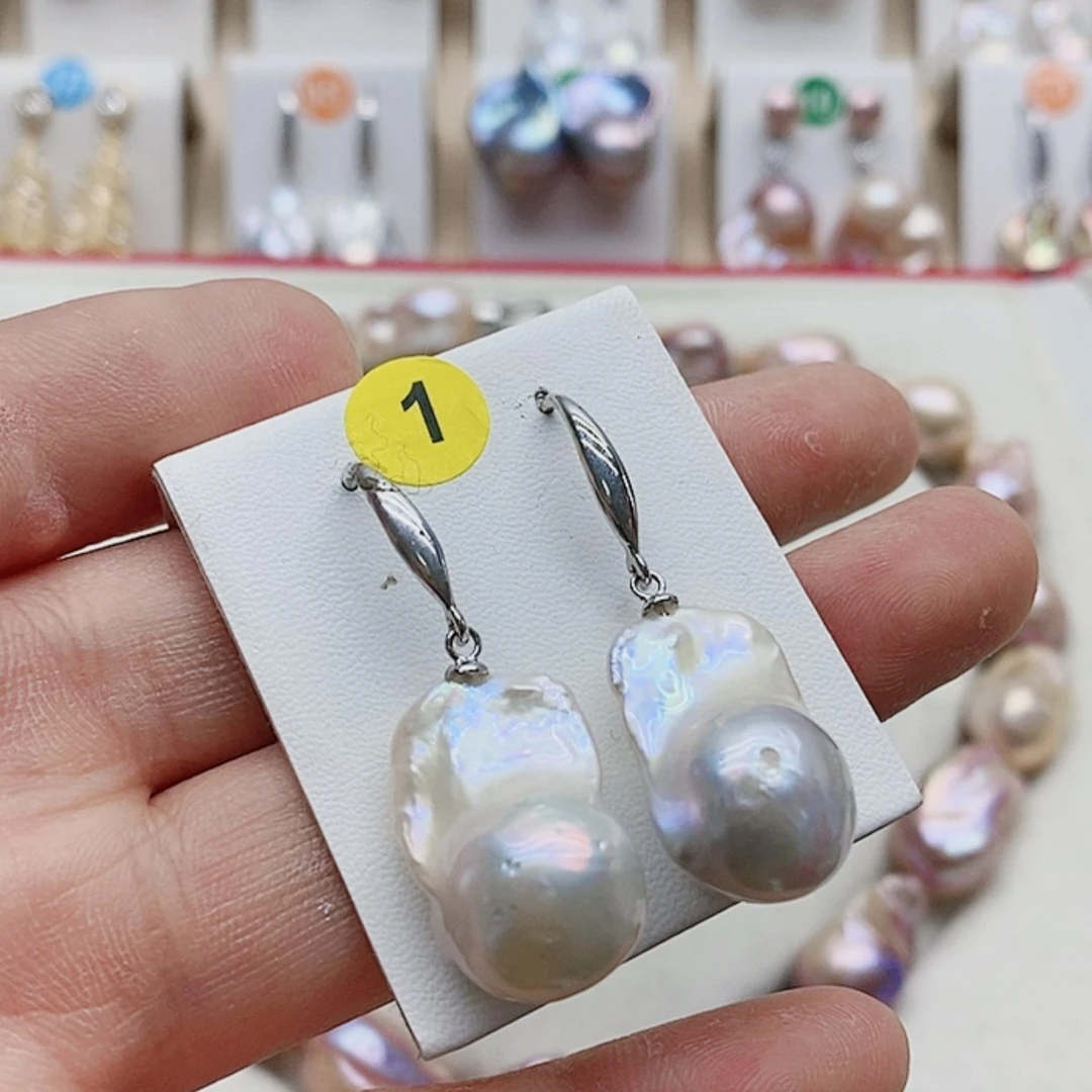 【闪购商品】淡水珍珠耳饰银S925镶嵌