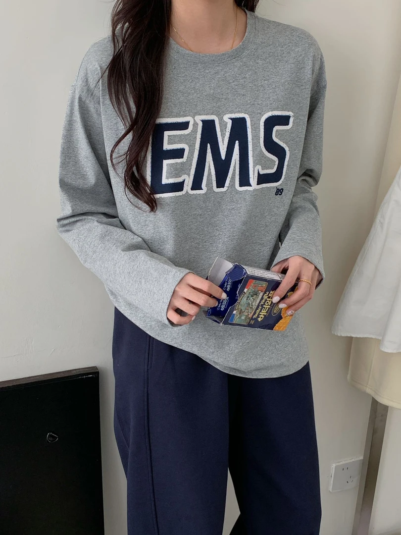 韩代款3色字母t恤