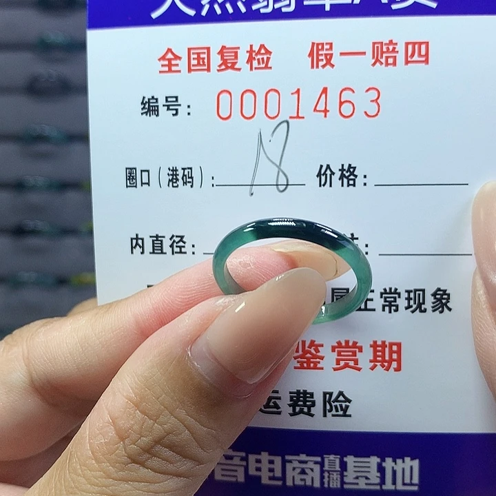 翡翠戒指未镶嵌    1463