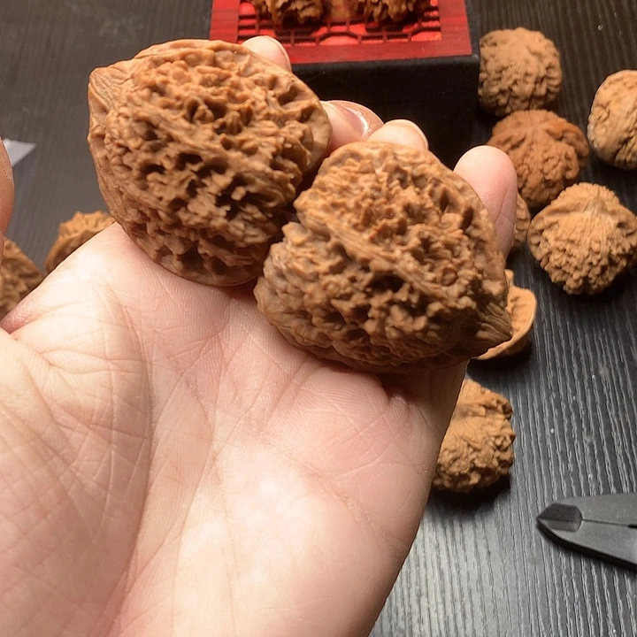 吊坠文玩核桃边43三角满天星