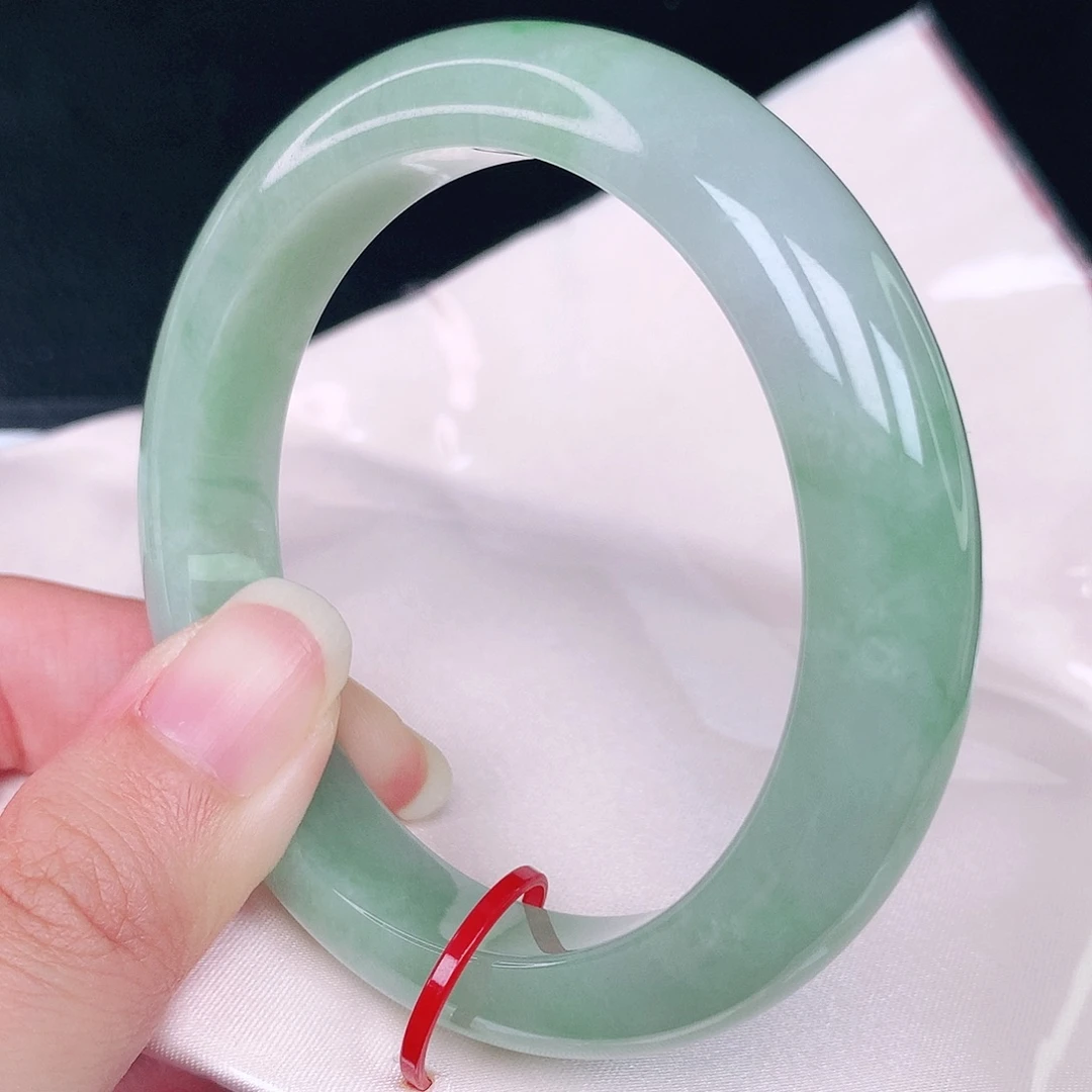 翡翠未镶嵌手镯58圈6129