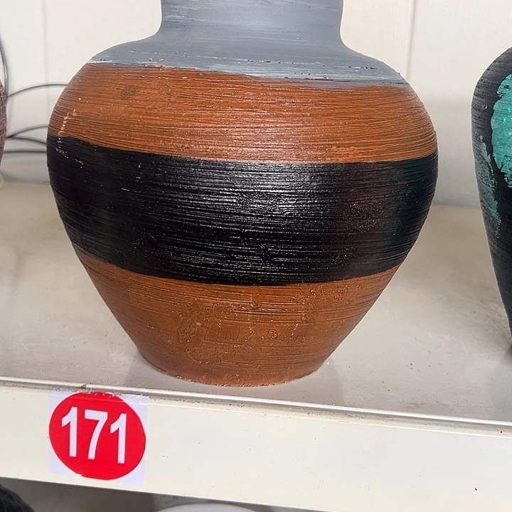 拼色小口坛子高20口9默认打孔