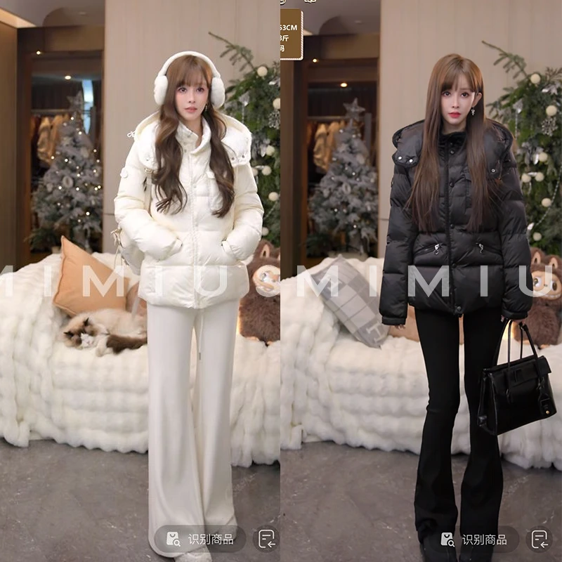 【mimius】七可溯源三星安心羽绒 小蛮腰经典徽标连帽羽绒服 G11187