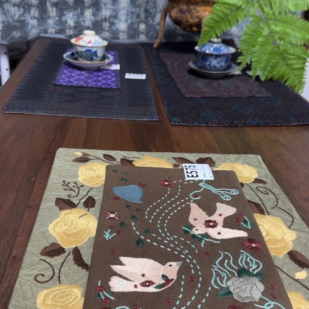 织绣25 都是一张价格三十六纺茶垫