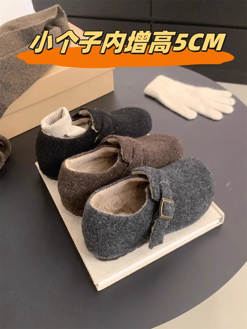 2025秋季新品百搭勃肯女小棉鞋
