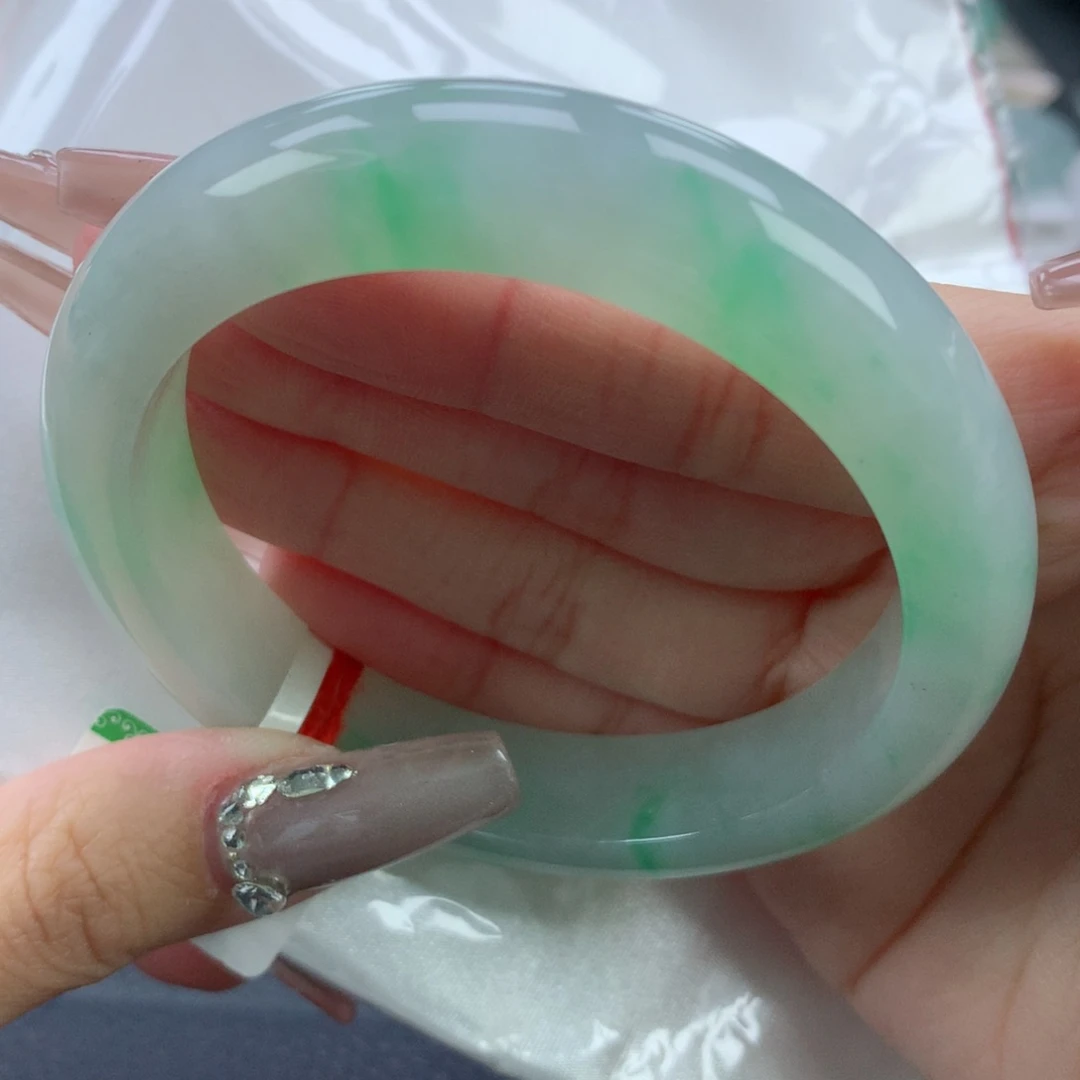 翡翠手镯未镶嵌57.9正圈