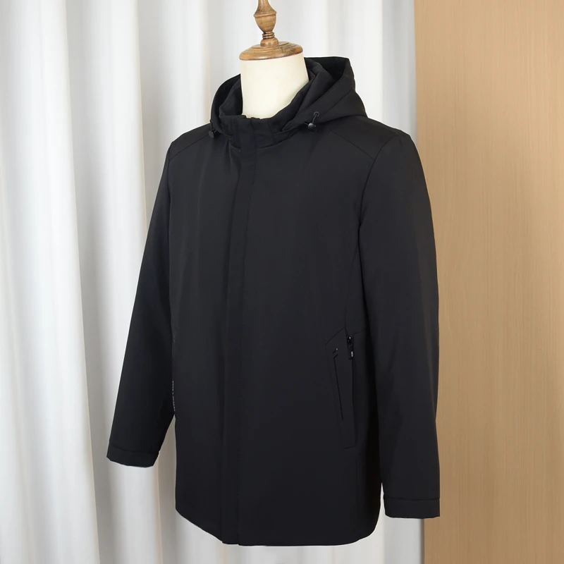 YF-2108#男士冬季保暖御寒黑貂皮草内胆派克服