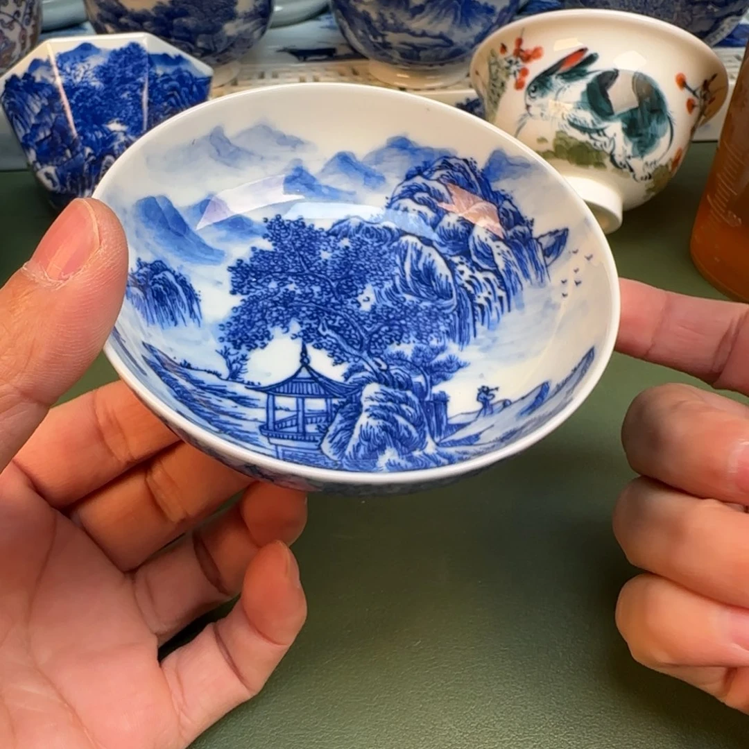 纯手工纯手绘茶具石头98