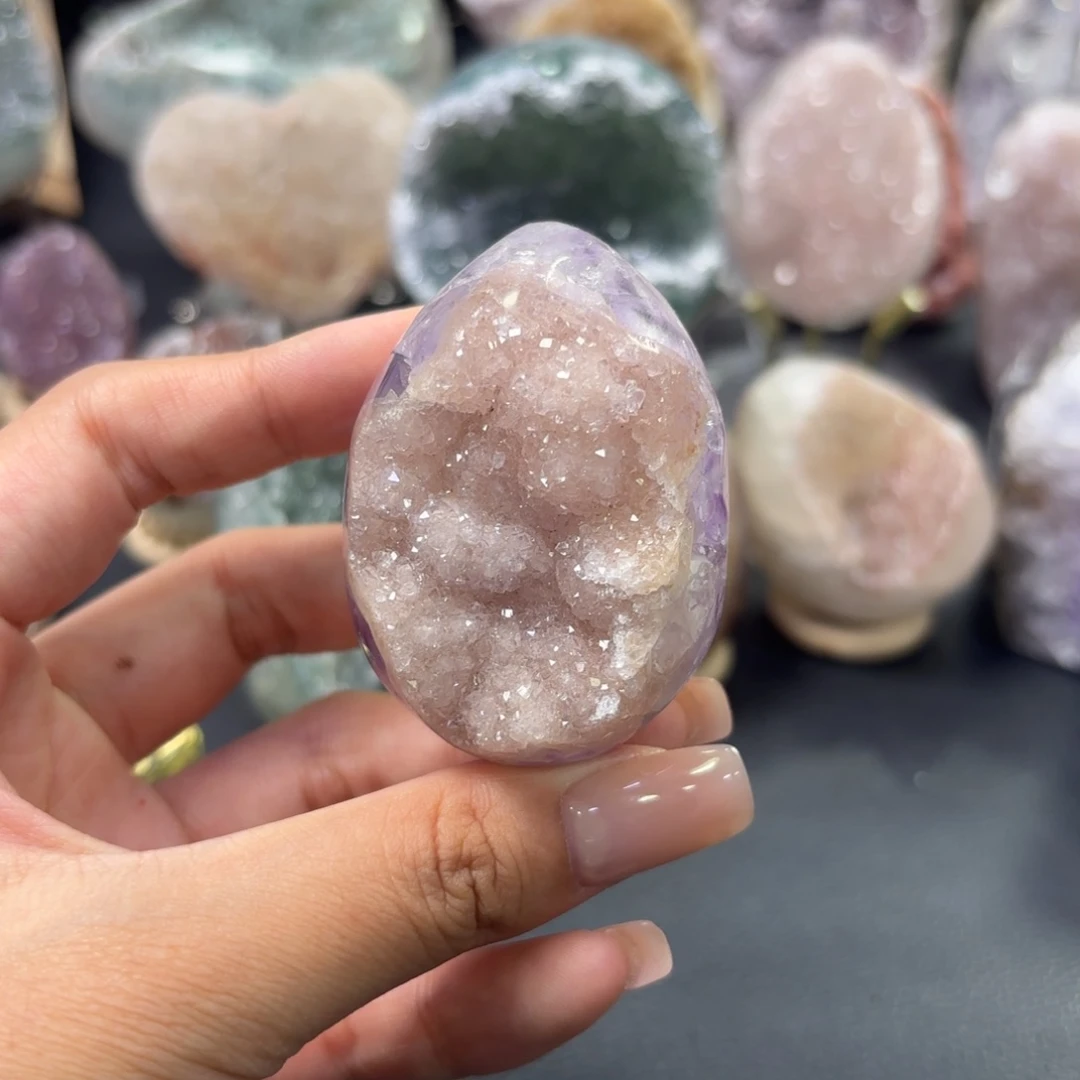 紫晶大型摆件（非配饰）未镶嵌龙蛋