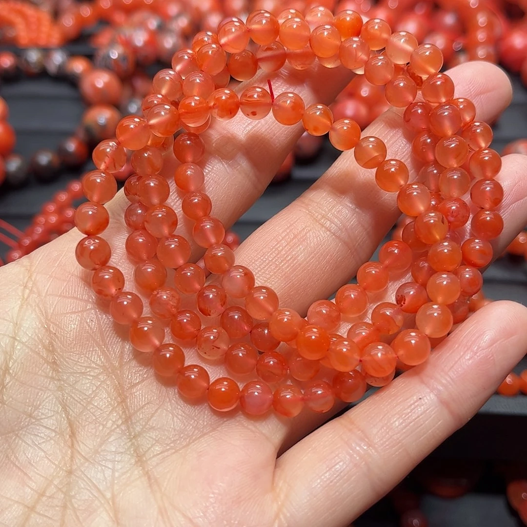 南红玛瑙手链未镶嵌