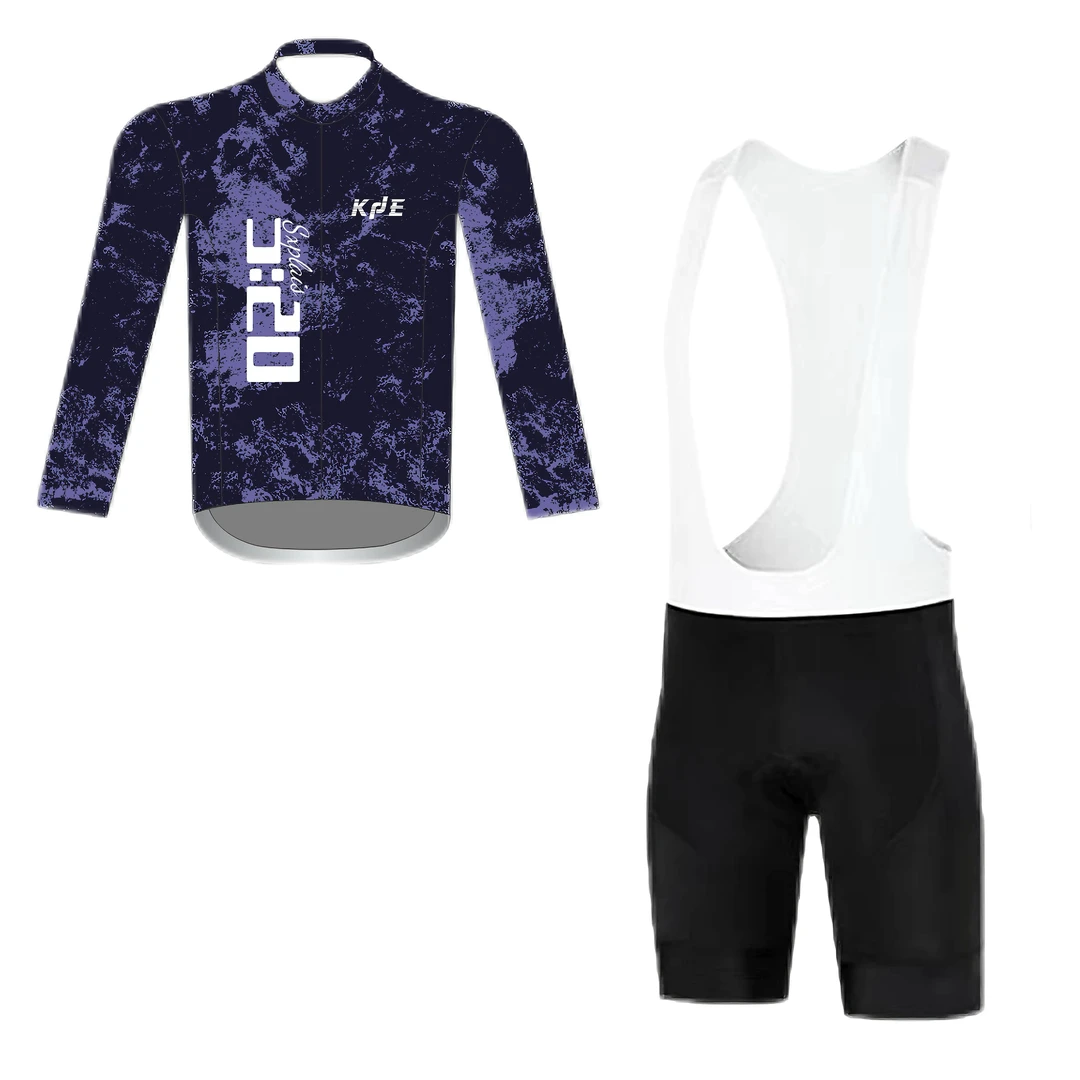 KJE夏男男款公路车长袖骑行服透气速干公路车服专业修身竞技版