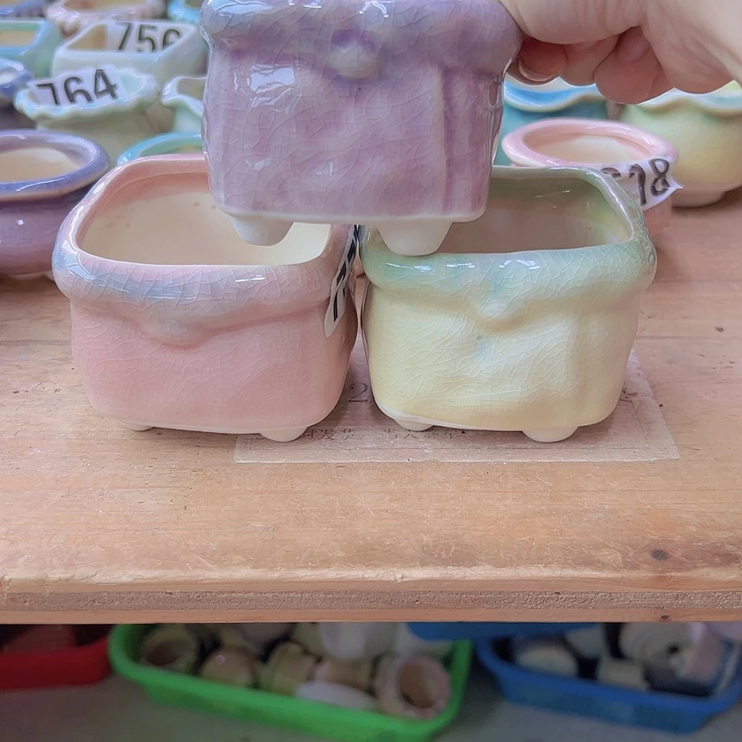 陶瓷花盆当场满12包邮