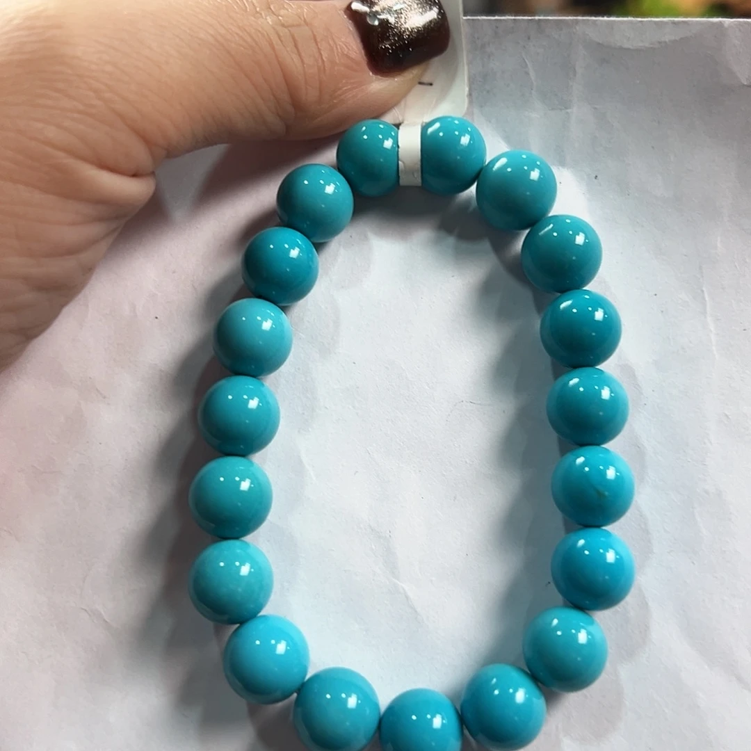 未镶嵌绿松石手串卡10➕