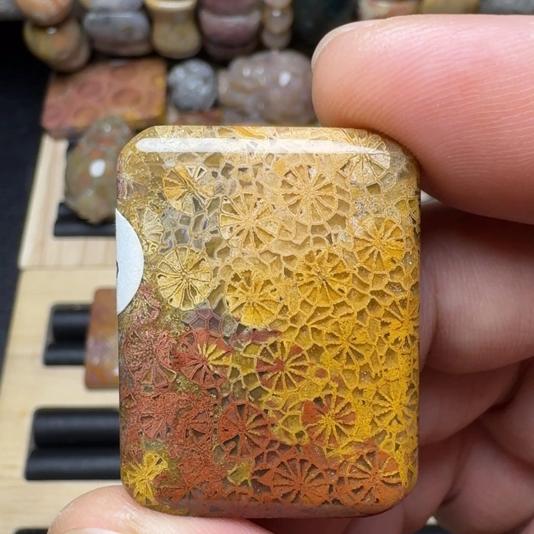 硅化玉未镶嵌纯天然色有机玉石保真色