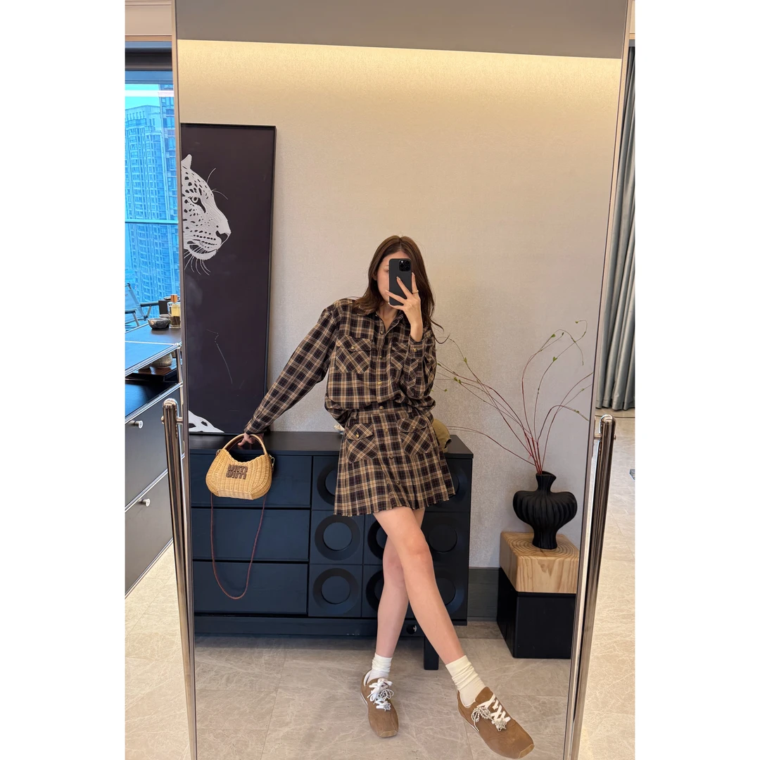 QC芝芝【加州日记】美式复古纯棉宽松衬衫