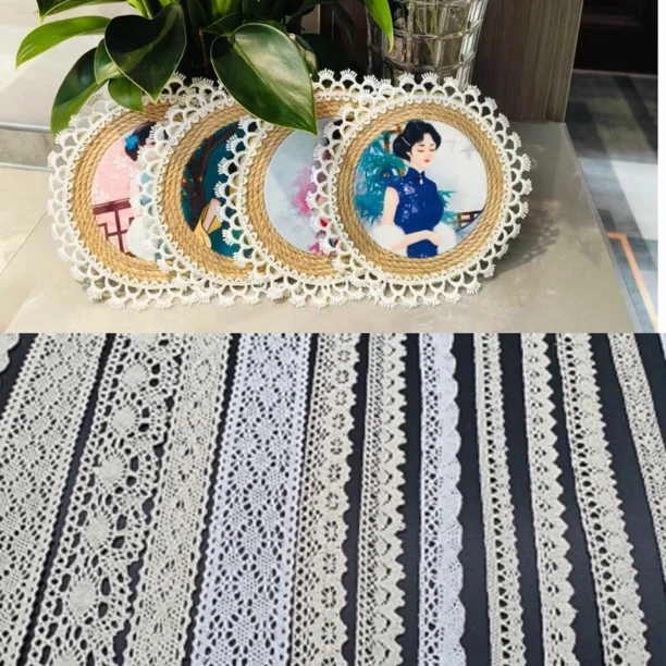 棉花花边，手工辅料，手工编织镂空花边