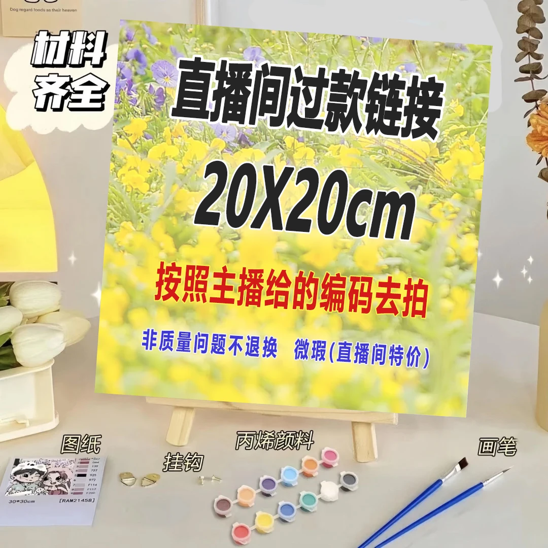 【S1号起】DIY数字油画【加厚背板2020】过款链接