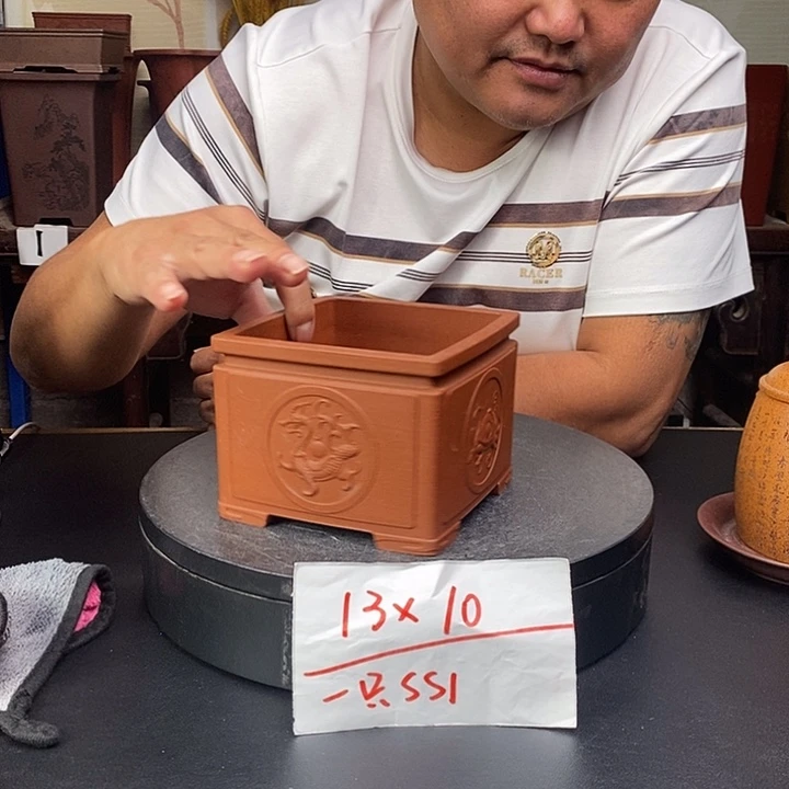紫砂花盆货号一只SS1
