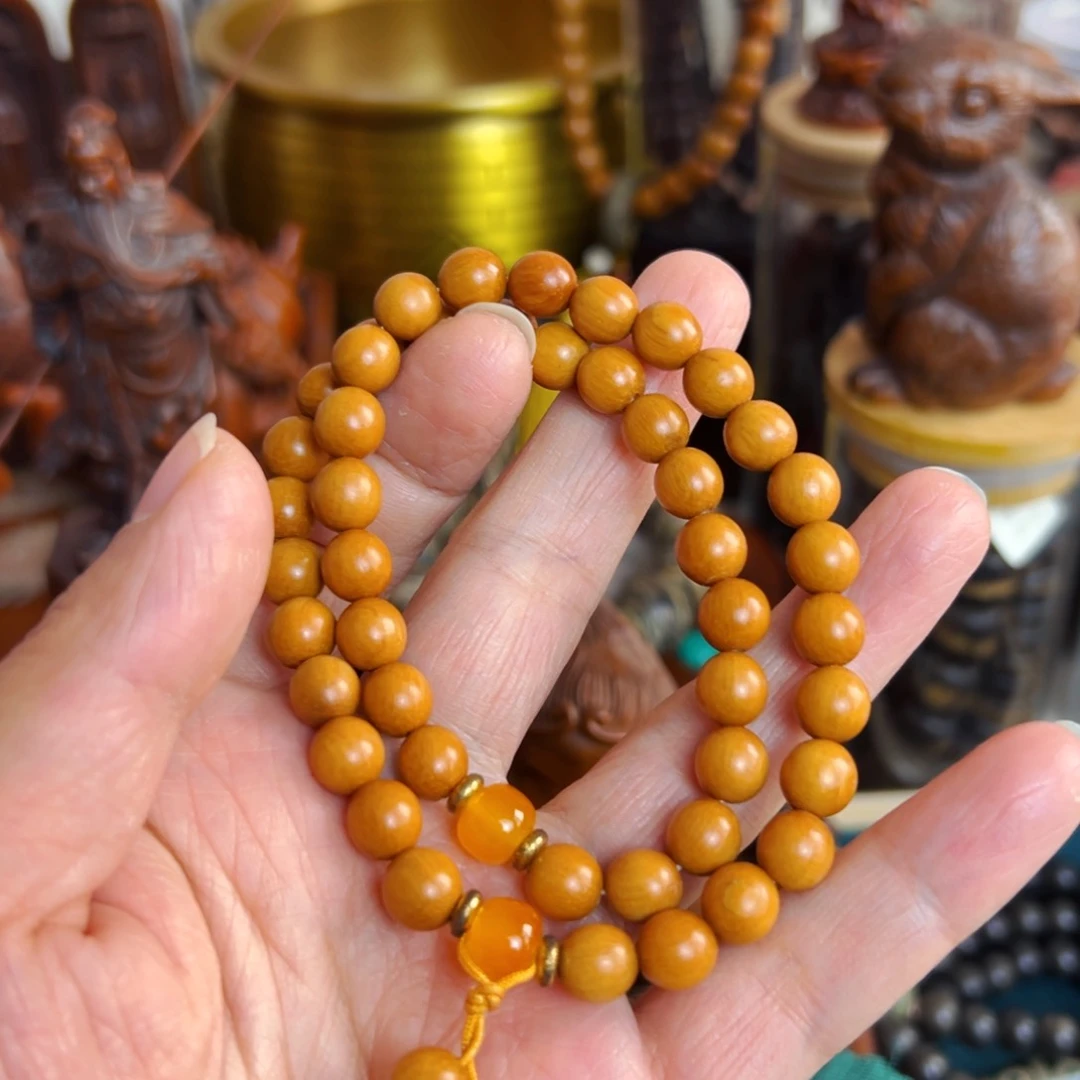 檀香木年货节福利活动文玩手串摆件把件