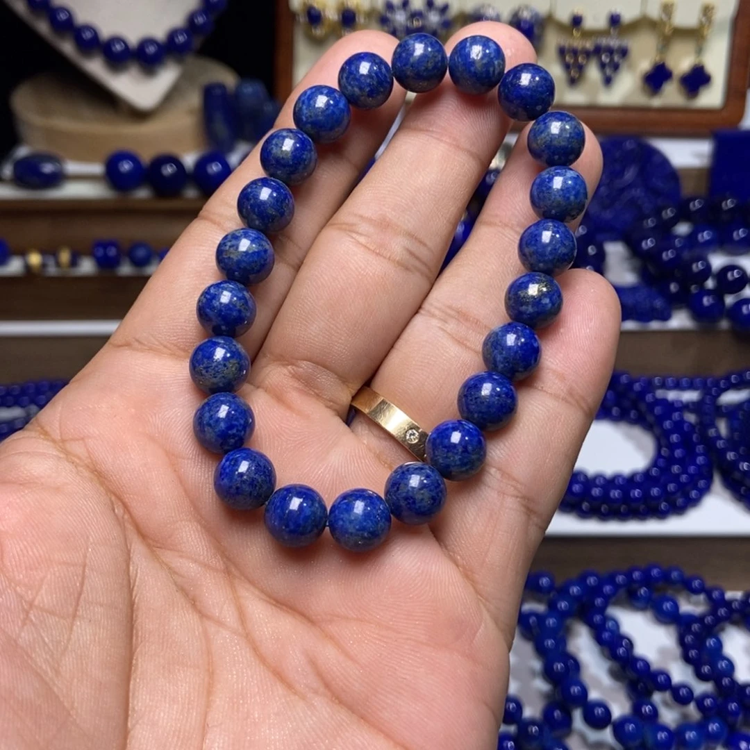 青金石未镶嵌炸福利 天然 手串9+