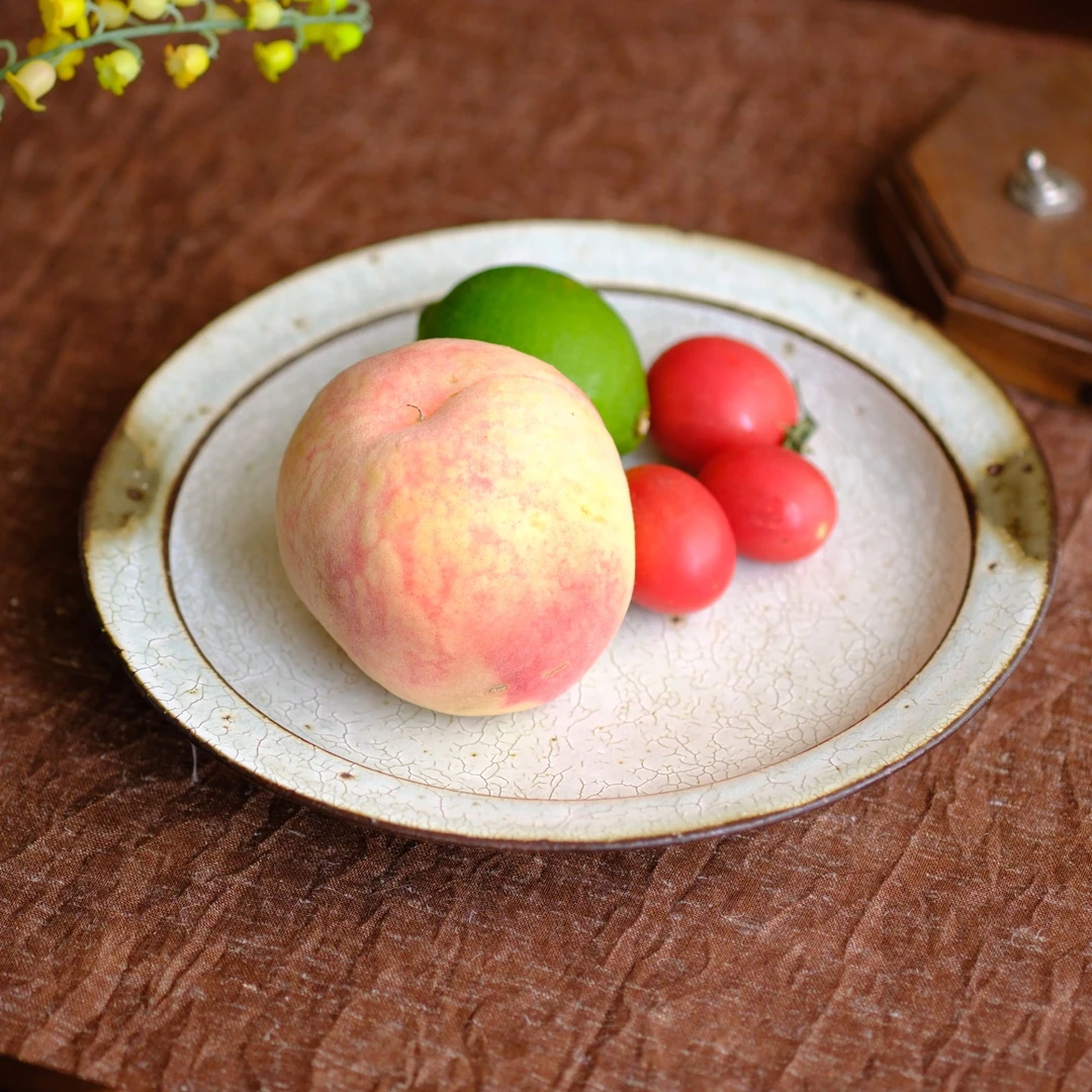 小喜宅 (微瑕)落苏全餐盘（直径约21cm）