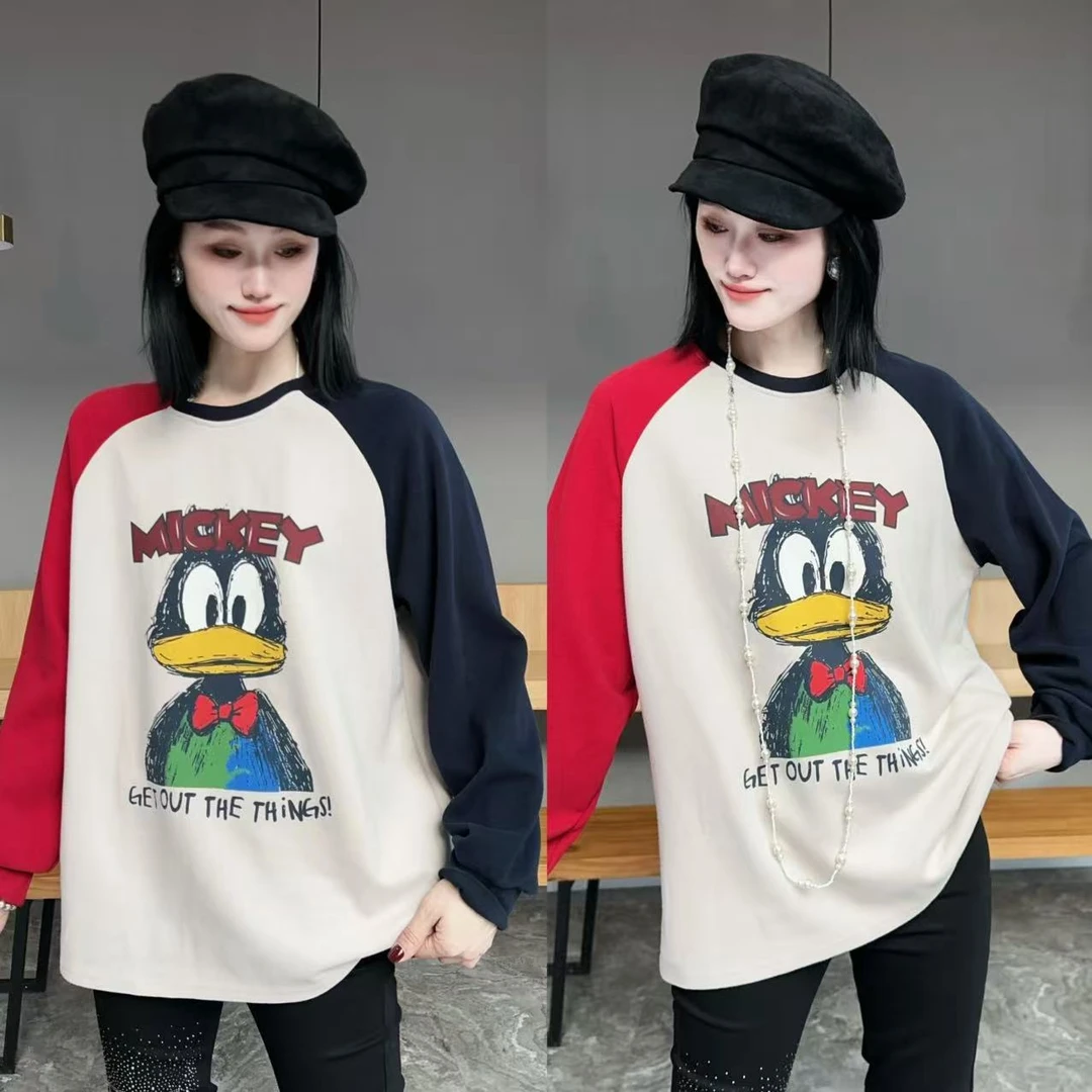 【YJ·原创】2025冬季新款宽松百搭显瘦加厚卡通卫衣女 YY3675