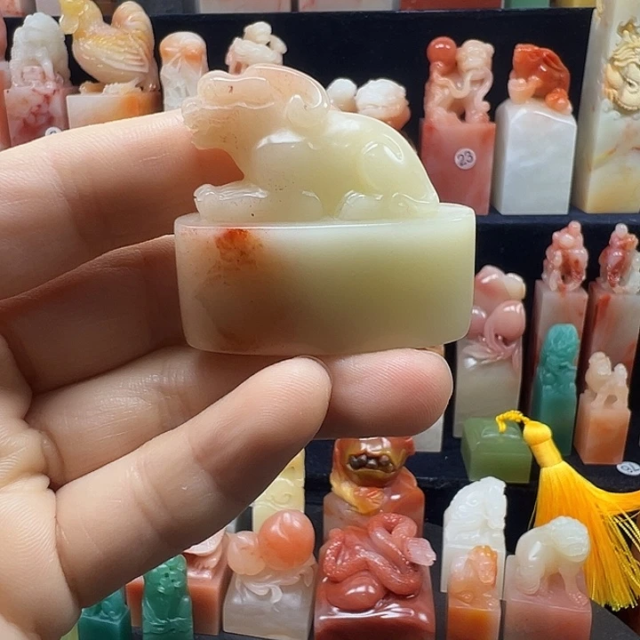 寿山石印石寿山石手工雕刻