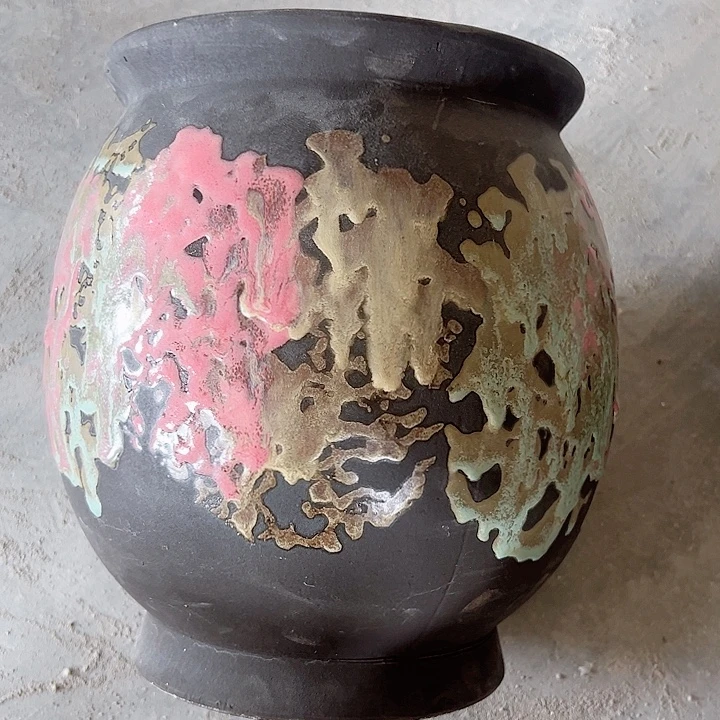 紫砂花盆高22口19