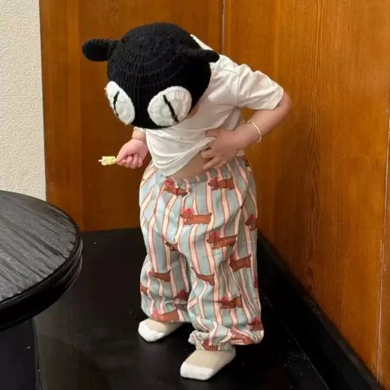 春季上新~原田治灯笼睡裤A类纯棉双层纱春夏可爱卡通休闲居家