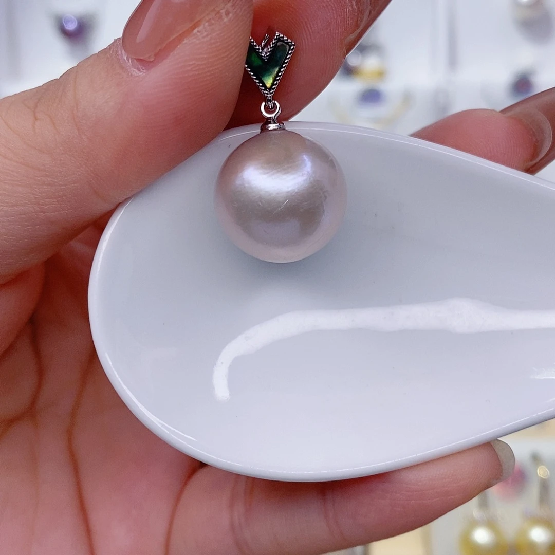 未镶嵌淡水珍珠吊坠(赠链)15➕