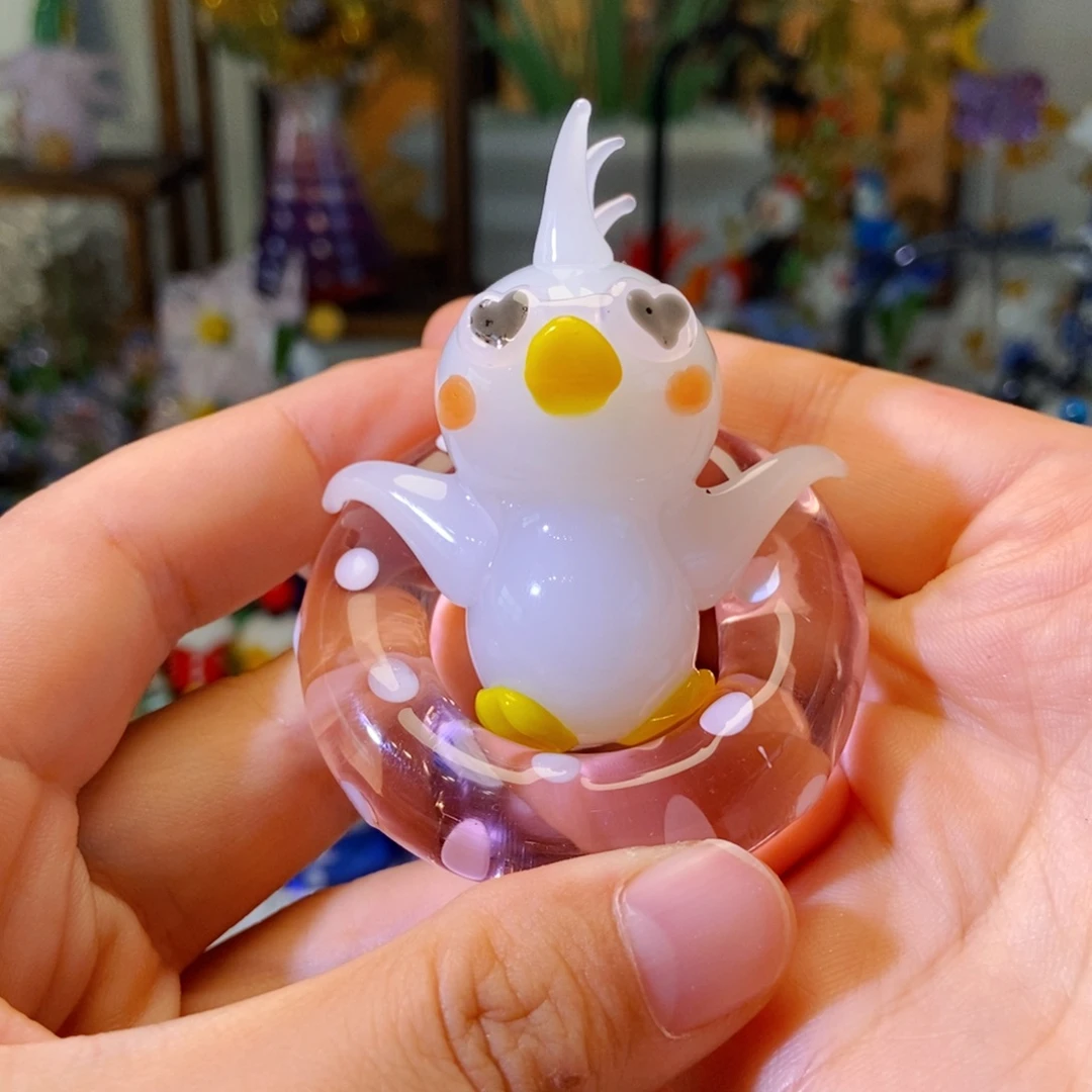 手工艺品琉璃度假鸭