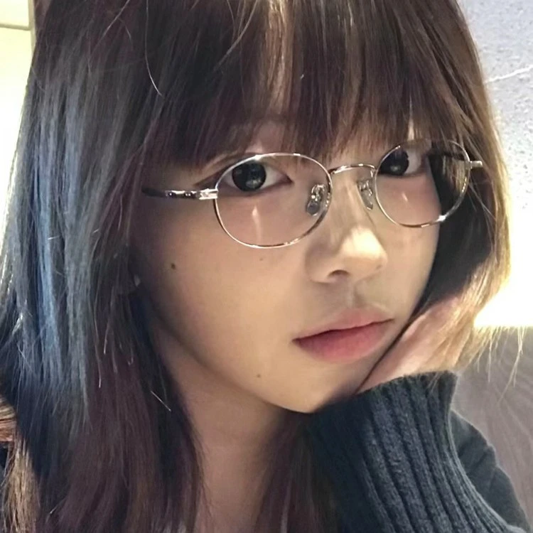 miu系小框眼镜女高级感复古素颜椭圆眼睛框架