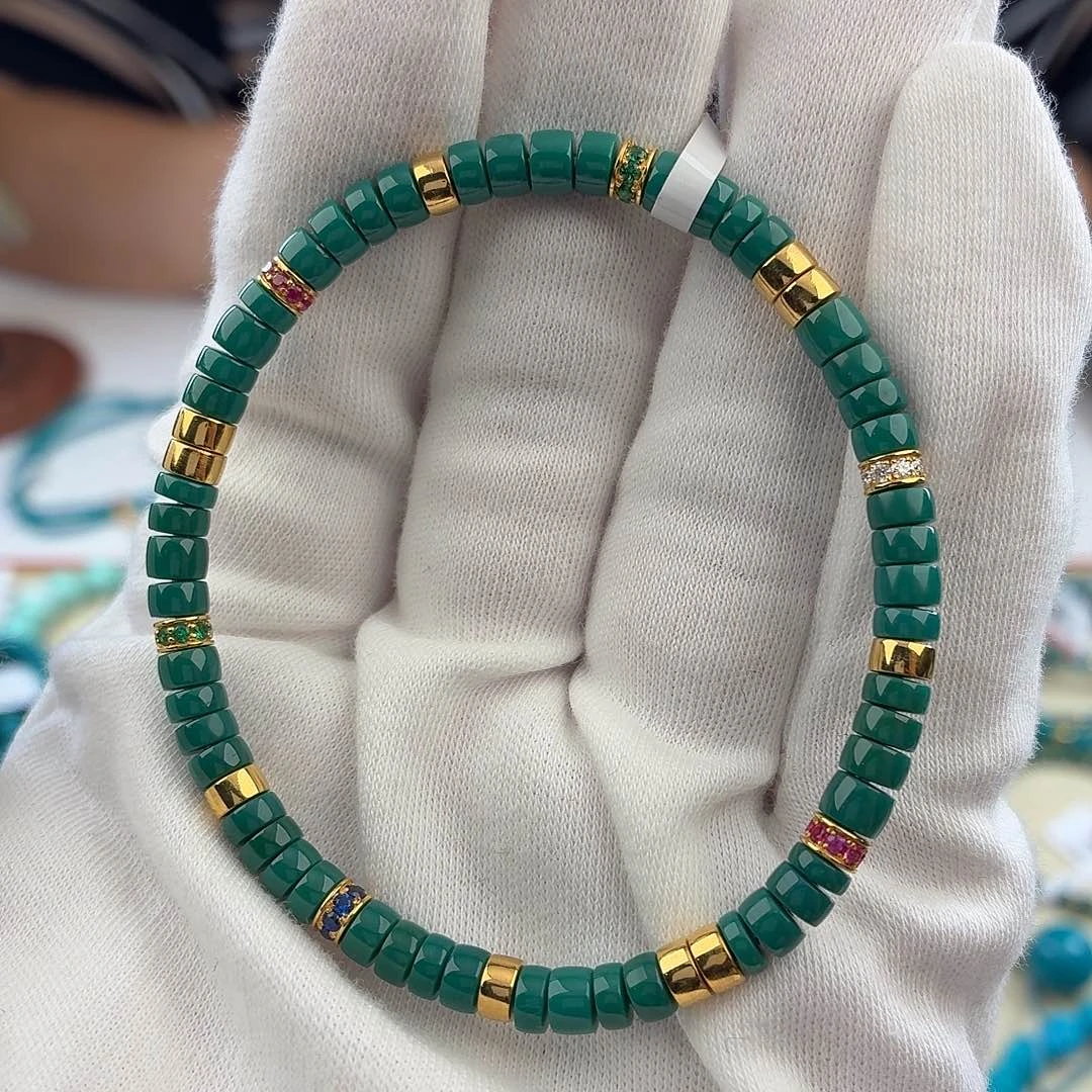 未镶嵌绿松石绿松石4.6mm