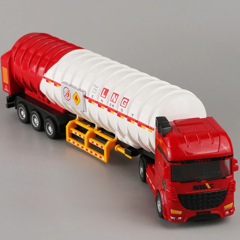 大号油罐车惯性玩具男女孩天然气重型拖头运输车模型玩具车礼物