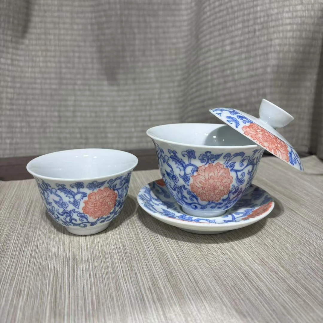 【闪购商品】青花缠枝莲一盖加一杯mc092