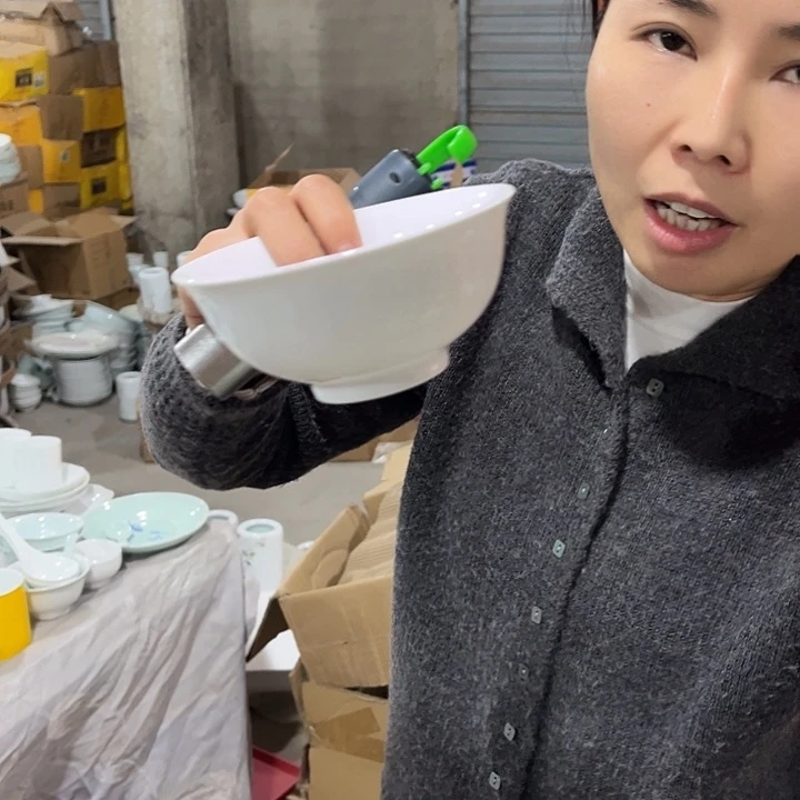 瓷片高白玉泥5英寸米饭碗六个包邮