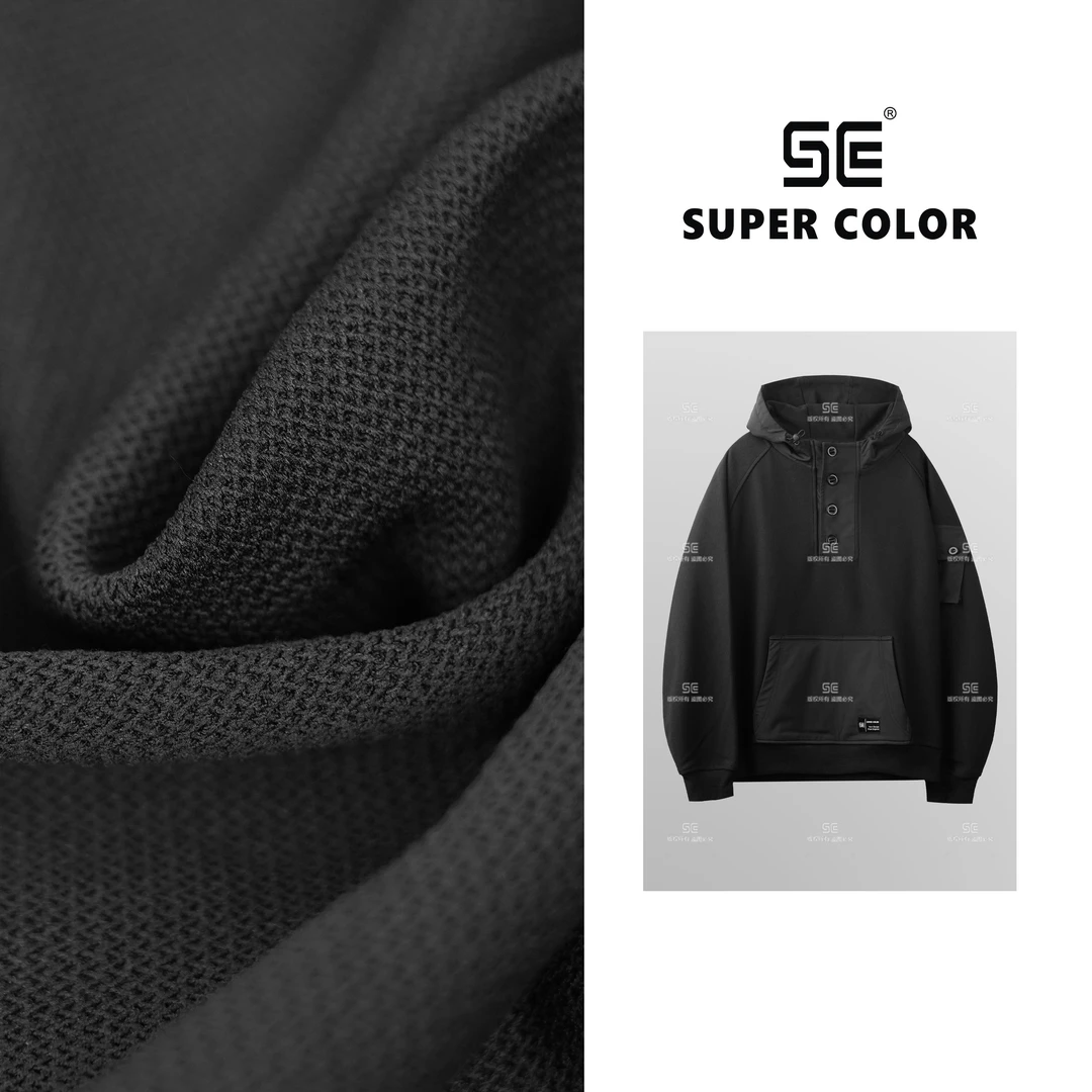 【编号27】【排扣连帽卫衣】25ss//新款排扣休闲连帽卫衣*