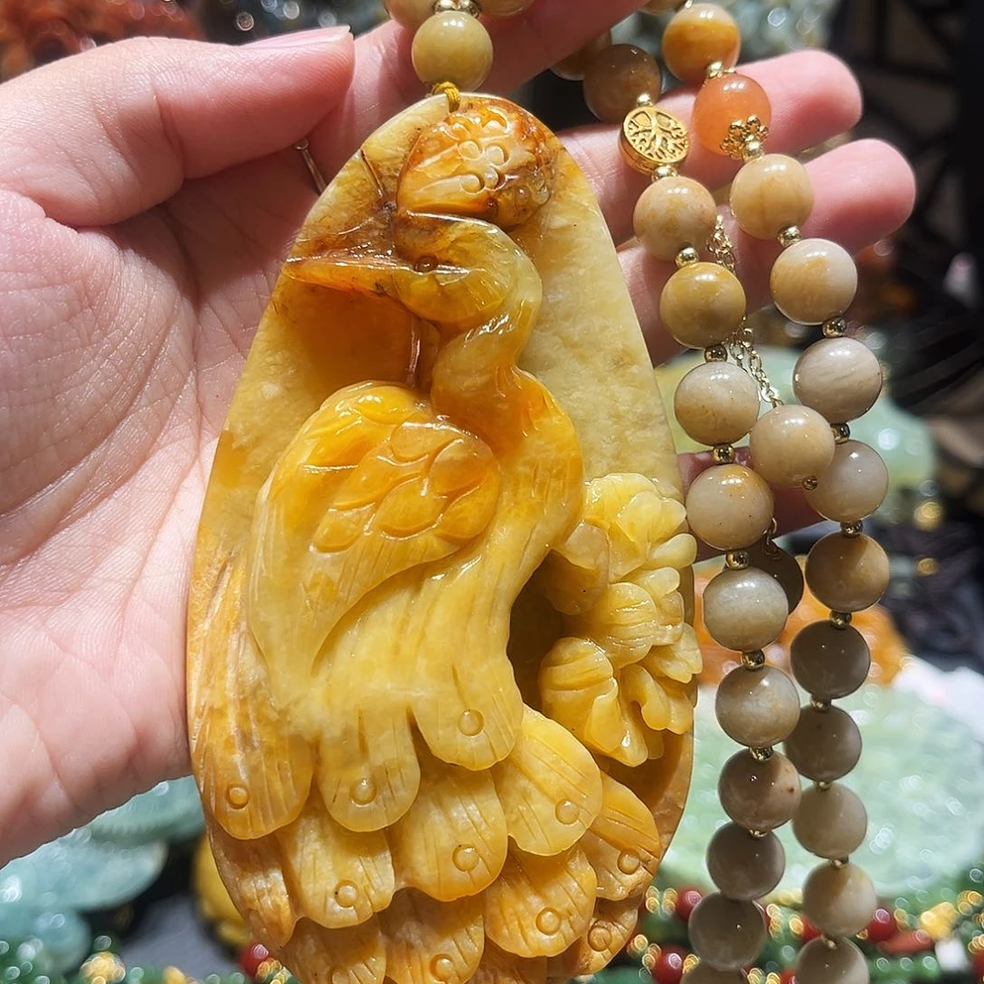 未镶嵌岫玉毛衣链