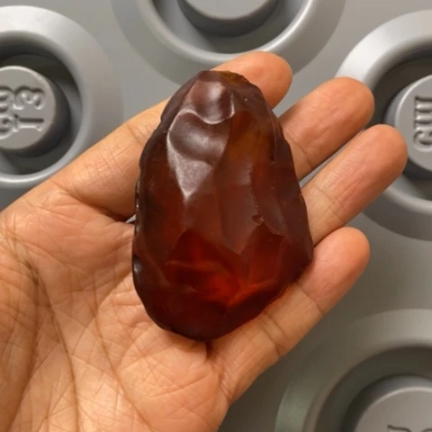 蜜蜡珠宝奇石未镶嵌福*琥珀蜜蜡原石定制 随型吊坠