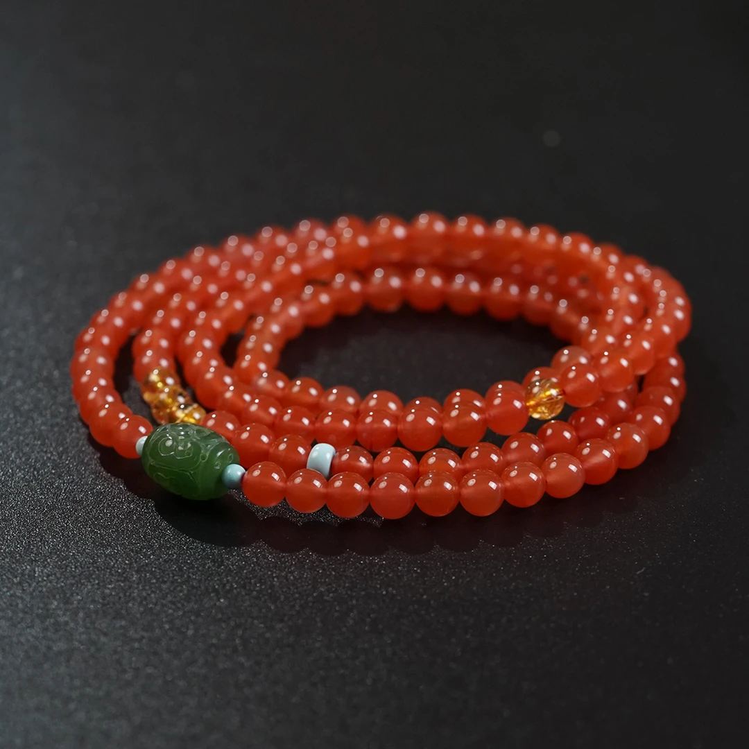 【凤鸣珠宝】南红设计款精品项链X-11